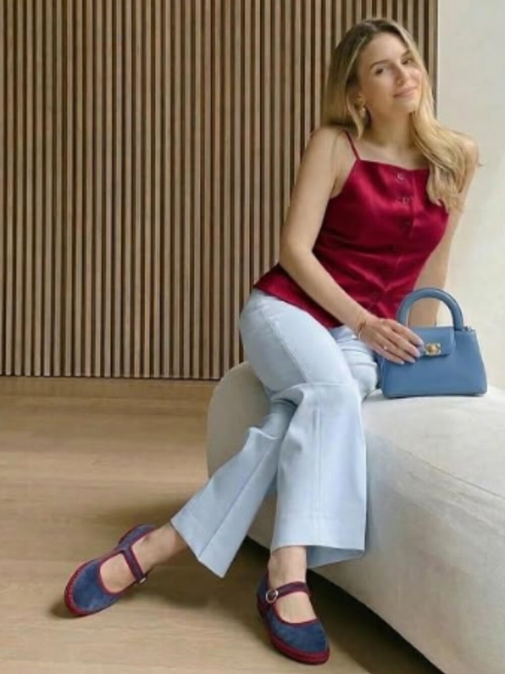 Cushionaire Missy Velvet Mary Jane Ballet Flats (For Women) - Picture 5 of 9